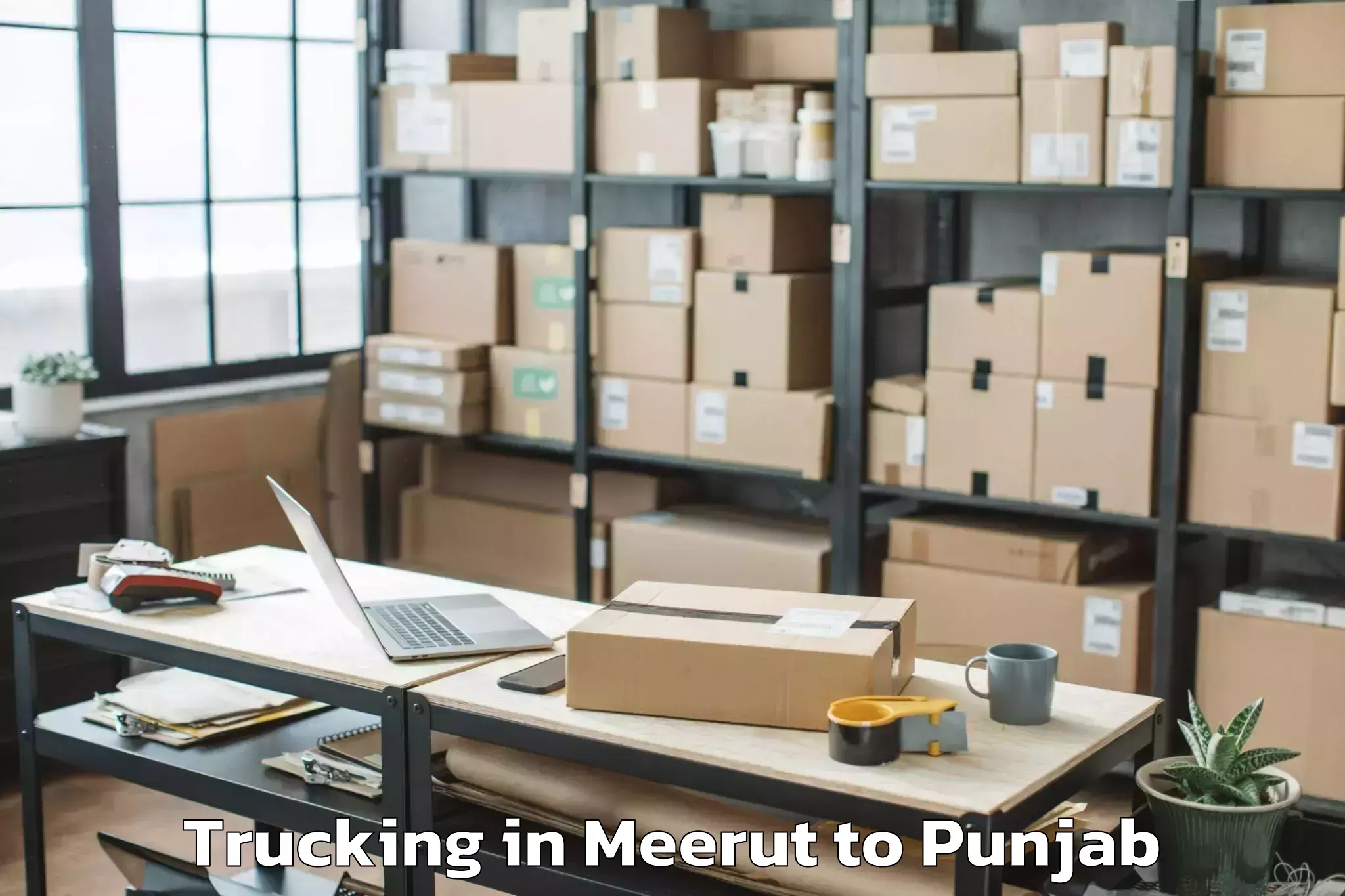 Efficient Meerut to Jhunir Trucking